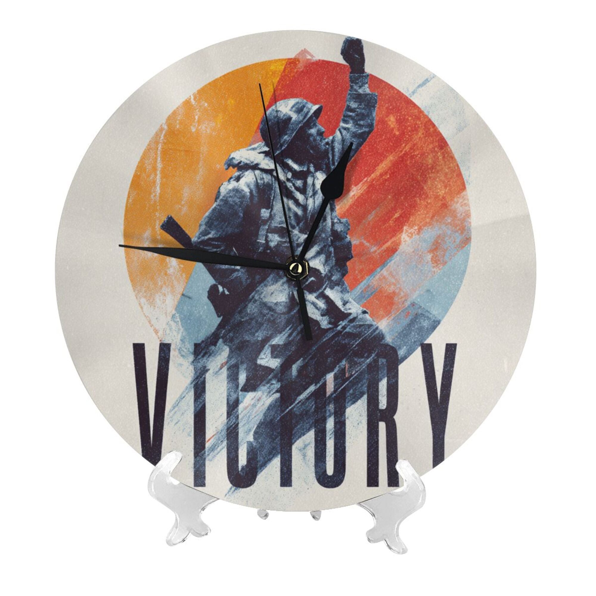 "Victory Moment" Creative Round Clock | Inspire Courage, Symbolizing Resilience and Triumph