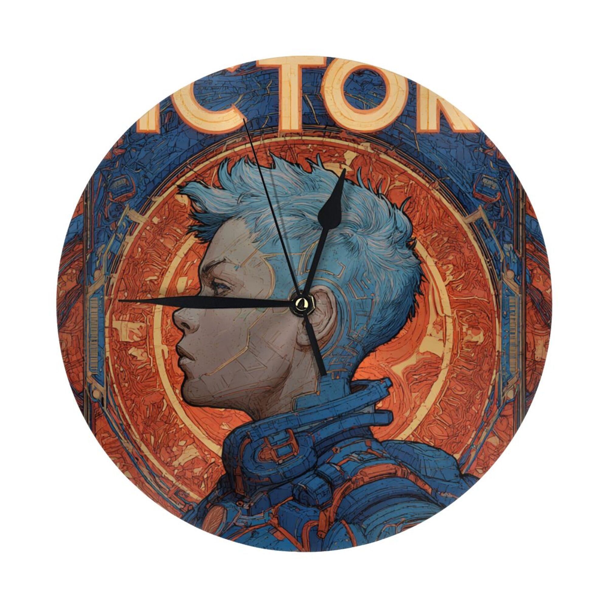 "Future Warrior" Creative Round Clock | The Triumph of Technology and Mechanics