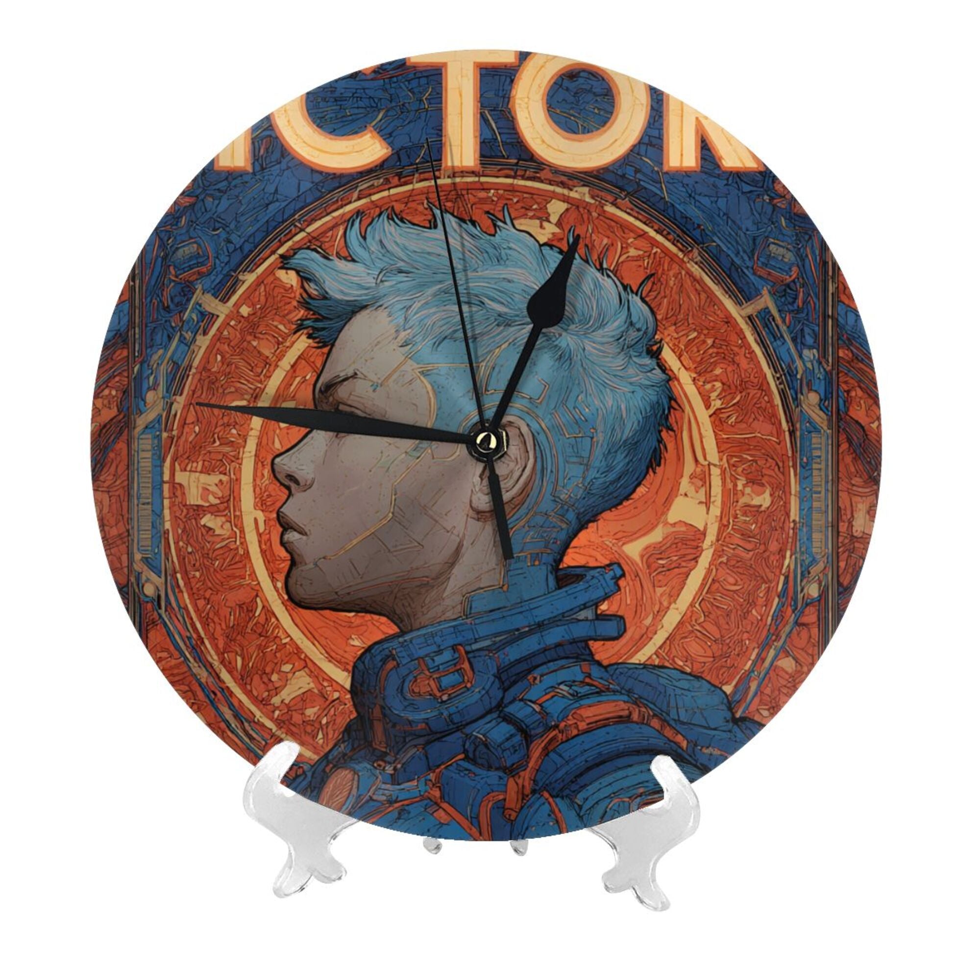 "Future Warrior" Creative Round Clock | The Triumph of Technology and Mechanics