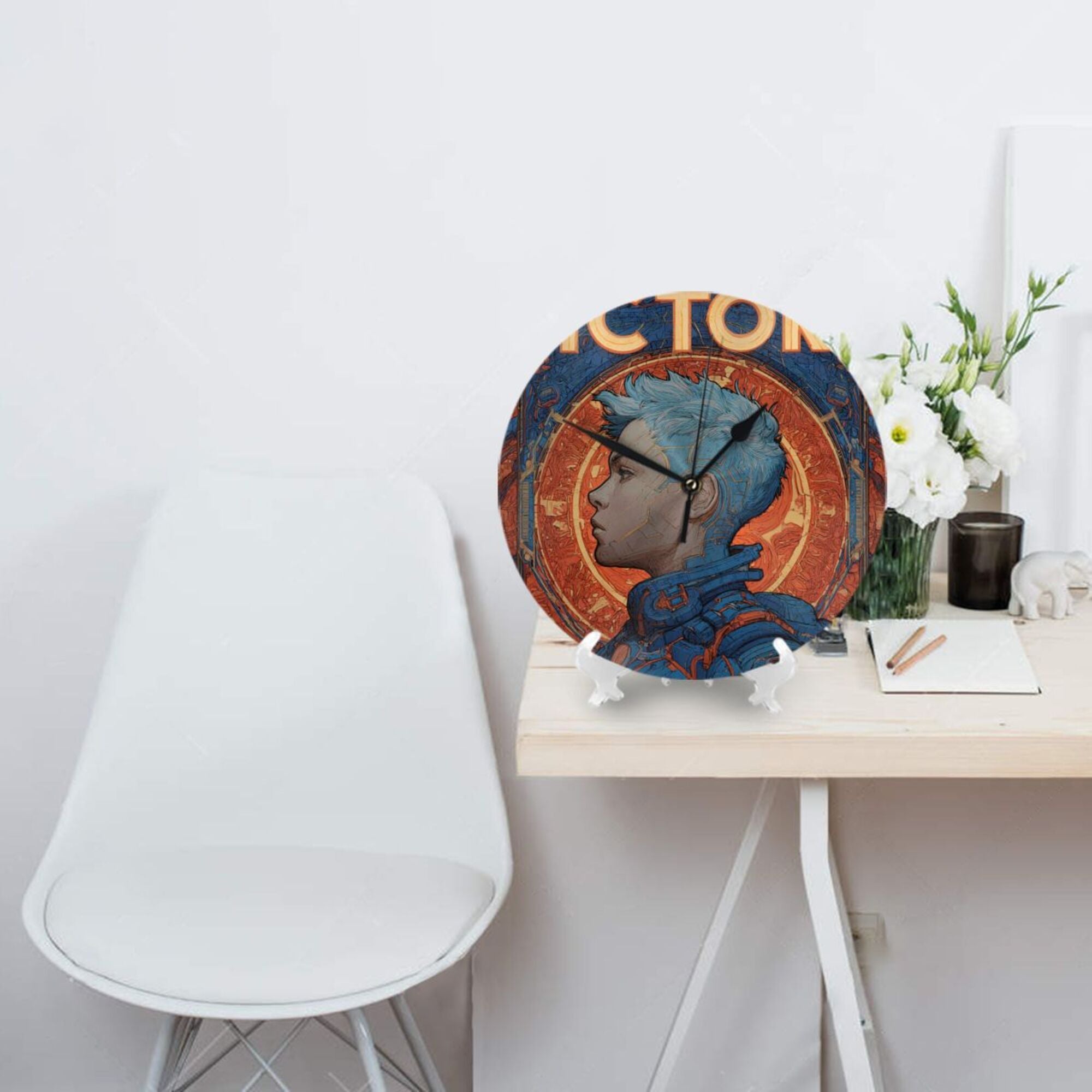 "Future Warrior" Creative Round Clock | The Triumph of Technology and Mechanics